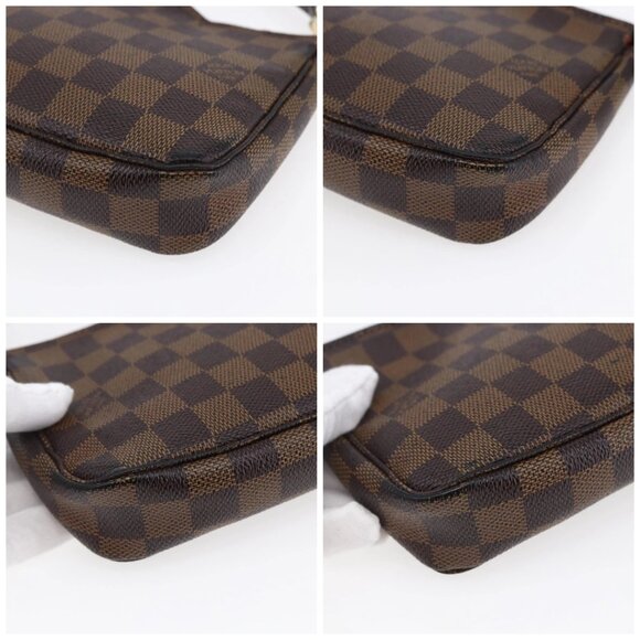 LOUIS VUITTON Damier Ebene Pochette Accessoires Pouch N41206 LV Auth 147934 - Picture 14 of 16